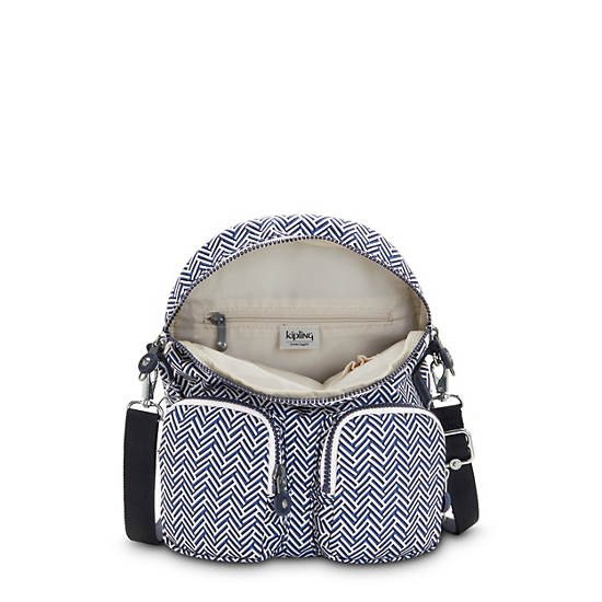 Sacs À Dos Kipling Firefly Up Printed Convertible Grise | FR 1633EB